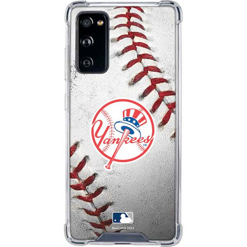MLB New York Yankees Game Ball Galaxy S20 FE Clear Case