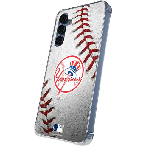 MLB New York Yankees Game Ball Galaxy S24 Clear Case