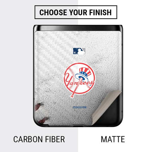 MLB New York Yankees Game Ball Galaxy Z Flip Skin