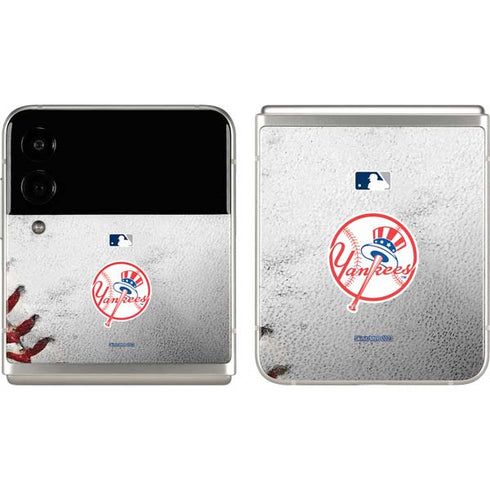 MLB New York Yankees Game Ball Galaxy Z Flip3 5G Skin