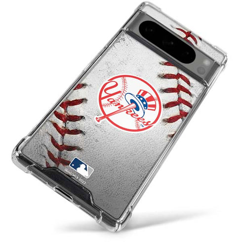 MLB New York Yankees Game Ball Google Pixel 8 Pro Clear Case