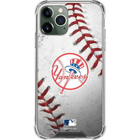 MLB New York Yankees Game Ball iPhone 11 Pro Max Clear Case