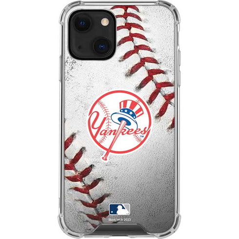 MLB New York Yankees Game Ball iPhone 15 Plus Clear Case