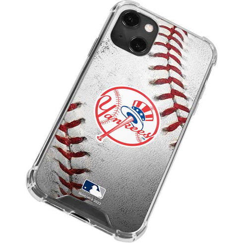 MLB New York Yankees Game Ball iPhone 15 Plus Clear Case