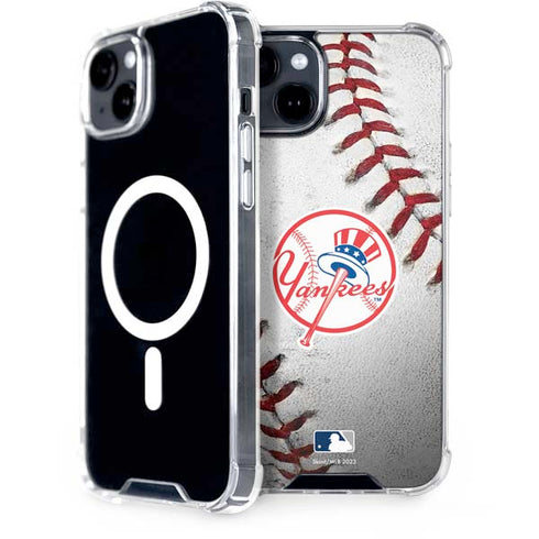 MLB New York Yankees Game Ball iPhone 15 Plus MagSafe Case