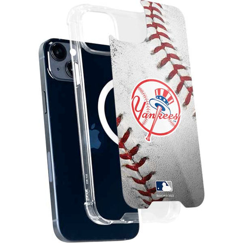 MLB New York Yankees Game Ball iPhone 15 Plus MagSafe Case