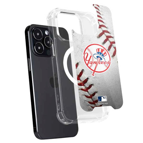 MLB New York Yankees Game Ball iPhone 15 Pro MagSafe Case