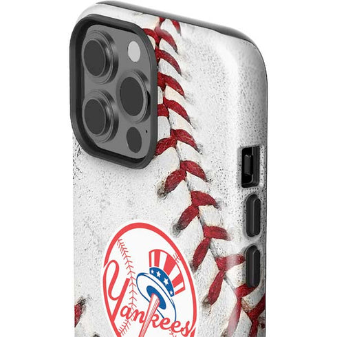 MLB New York Yankees Game Ball iPhone 15 Pro Max Impact Case