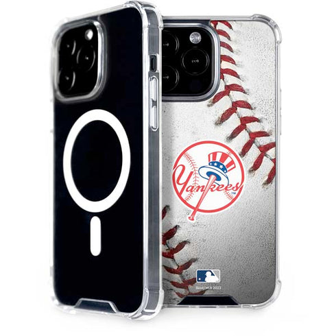 MLB New York Yankees Game Ball iPhone 15 Pro Max MagSafe Case