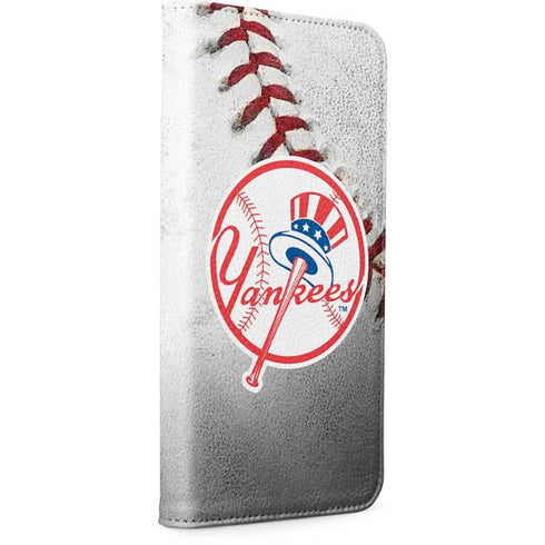 MLB New York Yankees Game Ball iPhone 15 Plus Folio Case