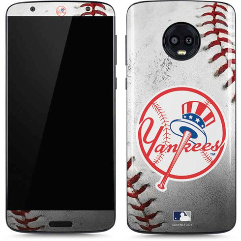 MLB New York Yankees Game Ball Moto G6 Skin
