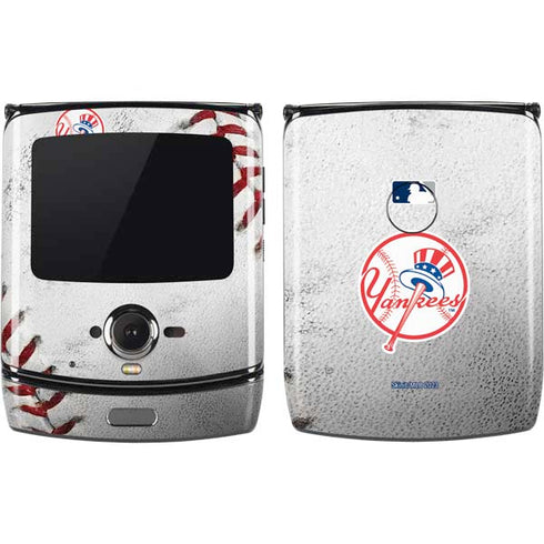 MLB New York Yankees Game Ball Motorola RAZR Skin