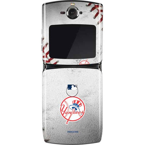 MLB New York Yankees Game Ball Motorola RAZR Skin
