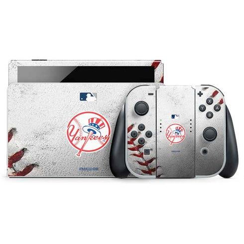 MLB New York Yankees Game Ball Nintendo Switch OLED (2021) Skin
