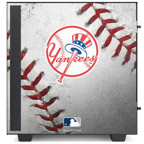 MLB New York Yankees Game Ball NZXT H510 Compact ATX Mid-Tower Case Skin
