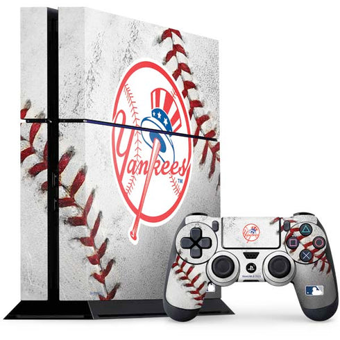 MLB New York Yankees Game Ball PS4 Console and Controller Bundle Skin