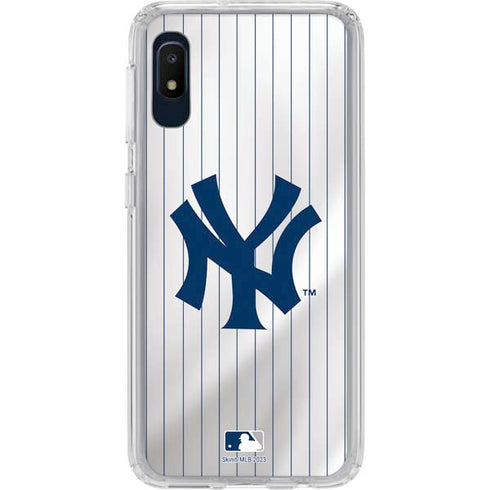 MLB New York Yankees Home Jersey Galaxy A10e Clear Case