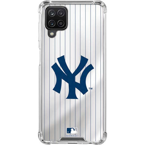 MLB New York Yankees Home Jersey Galaxy A12 Clear Case