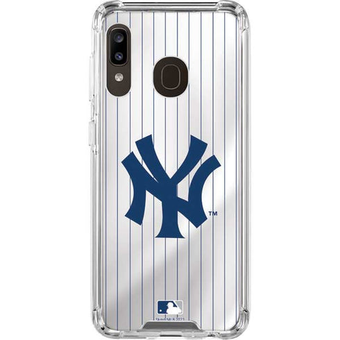 MLB New York Yankees Home Jersey Galaxy A30 Clear Case