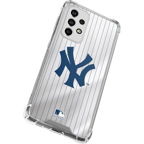 MLB New York Yankees Home Jersey Galaxy A33 5G Clear Case