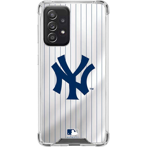 MLB New York Yankees Home Jersey Galaxy A52 5G Clear Case