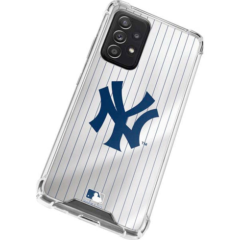 MLB New York Yankees Home Jersey Galaxy A52 5G Clear Case