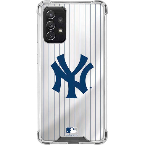 MLB New York Yankees Home Jersey Galaxy A72 5G Clear Case