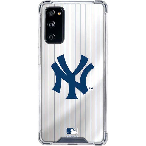 MLB New York Yankees Home Jersey Galaxy S20 FE Clear Case