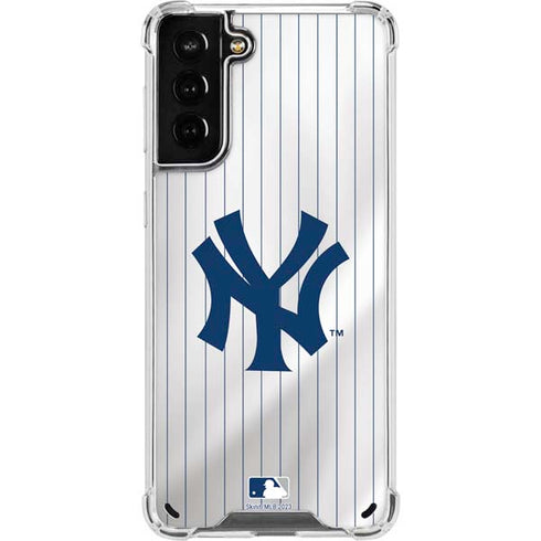 MLB New York Yankees Home Jersey Galaxy S21 Plus 5G Clear Case
