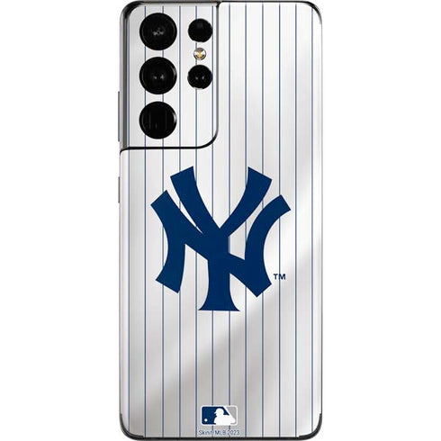 MLB New York Yankees Home Jersey Galaxy S21 Ultra 5G Skin