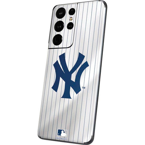 MLB New York Yankees Home Jersey Galaxy S21 Ultra 5G Skin