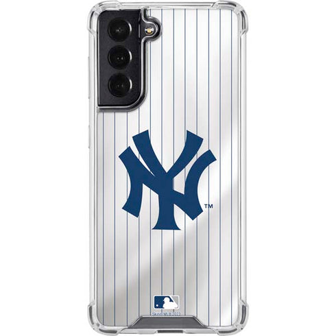 MLB New York Yankees Home Jersey Galaxy S22 Clear Case