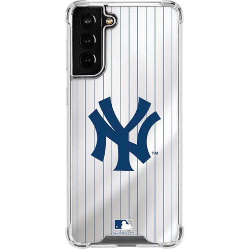 MLB New York Yankees Home Jersey Galaxy S22 Plus Clear Case