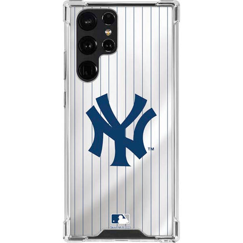 MLB New York Yankees Home Jersey Galaxy S22 Ultra Clear Case