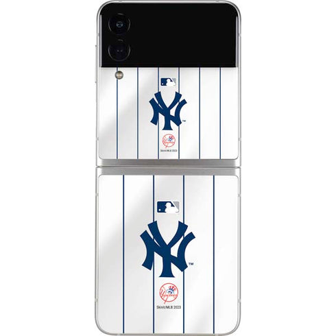 MLB New York Yankees Home Jersey Galaxy Z Flip3 5G Skin