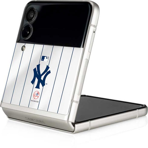 MLB New York Yankees Home Jersey Galaxy Z Flip3 5G Skin