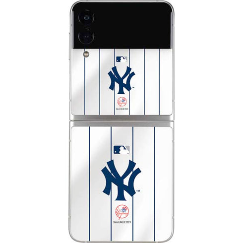 MLB New York Yankees Home Jersey Galaxy Z Flip4 5G Skin