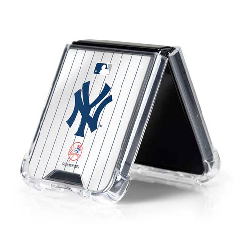 MLB New York Yankees Home Jersey Galaxy Z Flip5 5G Clear Case