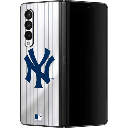 MLB New York Yankees Home Jersey Galaxy Z Fold3 5G Skin