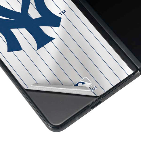 MLB New York Yankees Home Jersey Galaxy Z Fold4 5G Skin