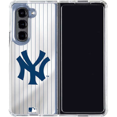 MLB New York Yankees Home Jersey Galaxy Z Fold5 5G Clear Case