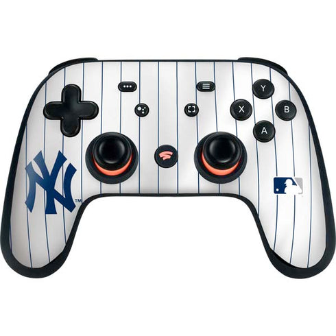 MLB New York Yankees Home Jersey Google Stadia Controller Skin