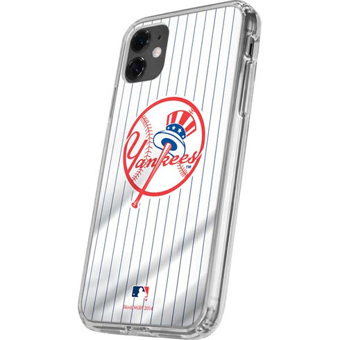MLB New York Yankees Home Jersey iPhone 11 Clear Case