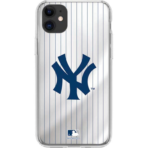 MLB New York Yankees Home Jersey iPhone 11 Clear Case