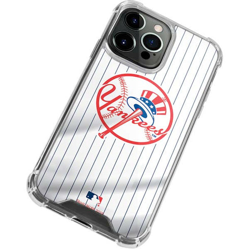 MLB New York Yankees Home Jersey iPhone 15 Pro Clear Case