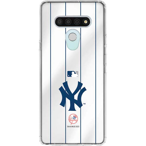 MLB New York Yankees Home Jersey LG Stylo 6 Clear Case