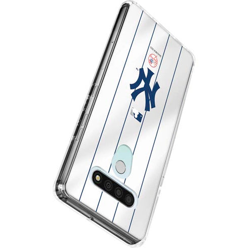 MLB New York Yankees Home Jersey LG Stylo 6 Clear Case