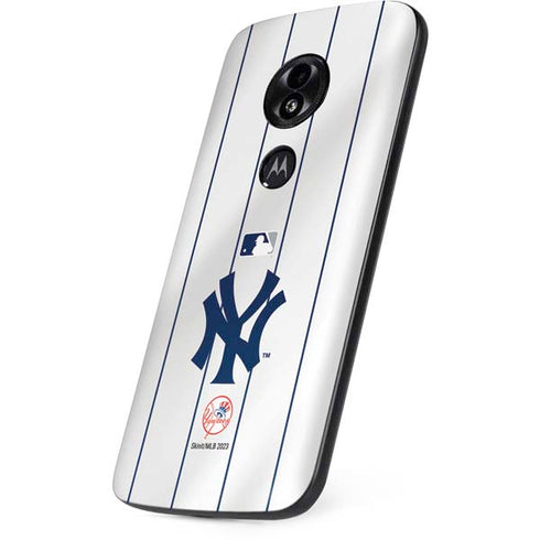 MLB New York Yankees Home Jersey Moto E5 Play Skin