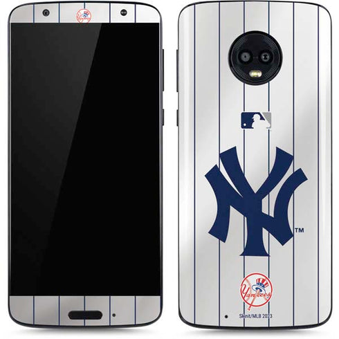 MLB New York Yankees Home Jersey Moto G6 Skin