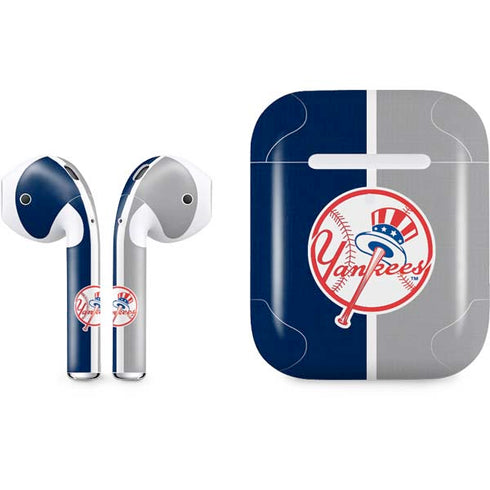 MLB New York Yankees Split Apple AirPods 2 Skin